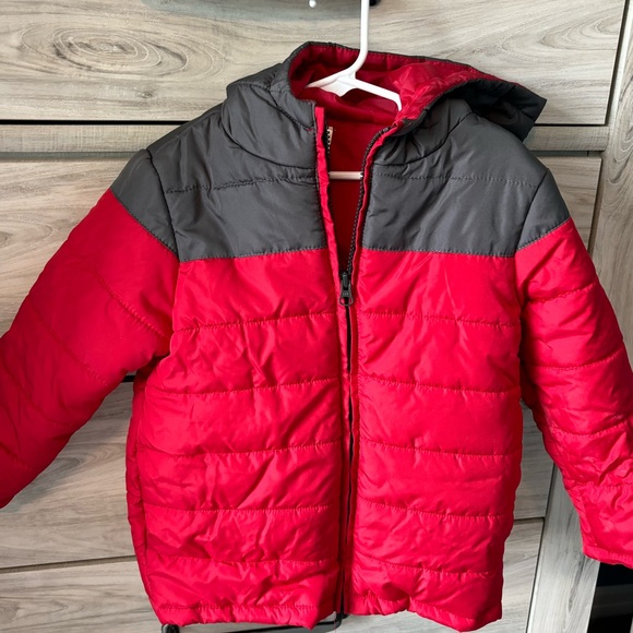 Gymboree boys jacket in red and gray - Picture 3 of 6